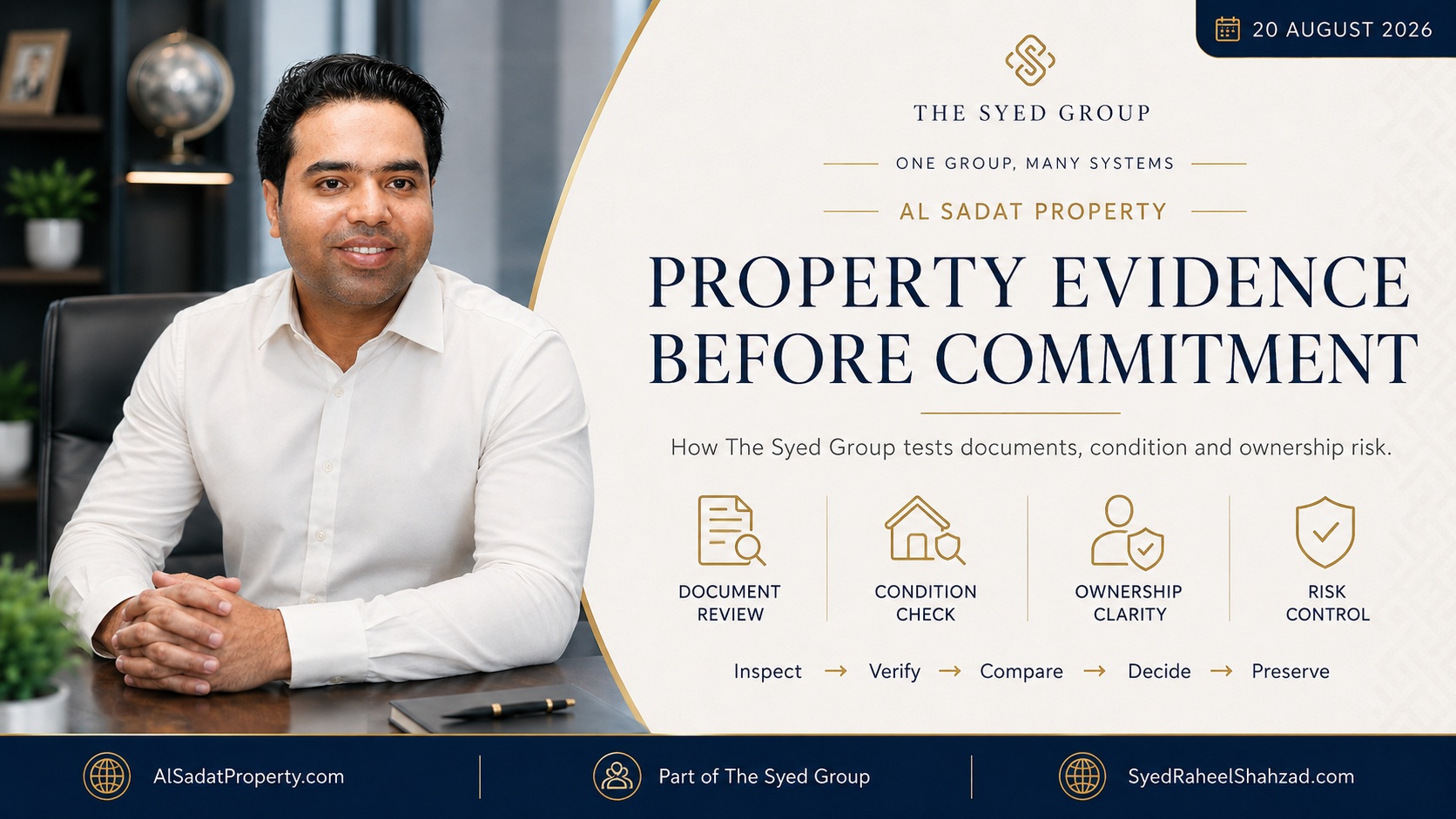 Property Evidence Before Commitment: How The Syed Group Tests Documents, Condition and Ownership Risk — The Syed Group and Syed Raheel Shahzad featured image