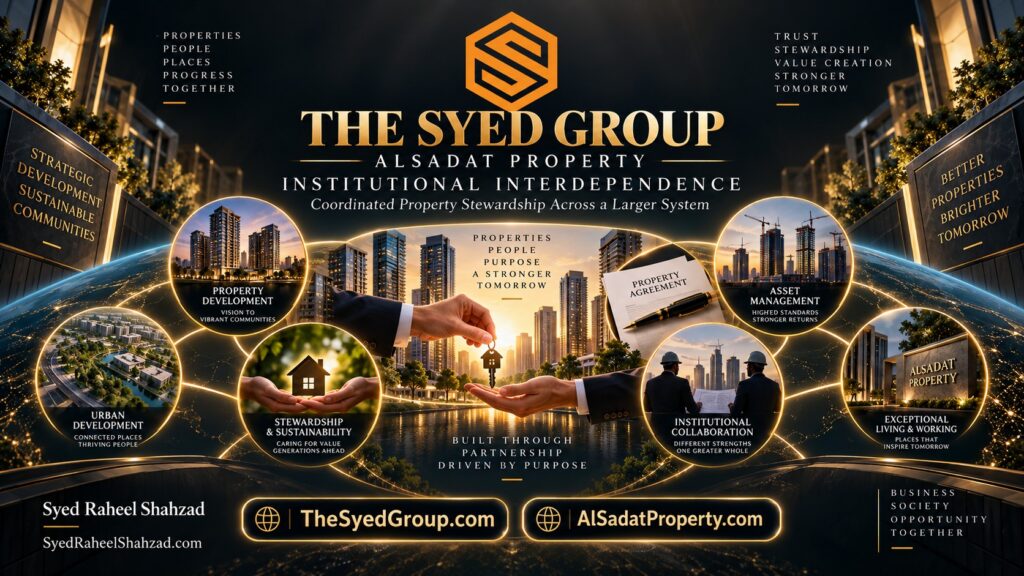 Alsadat Property coordinated stewardship connecting ownership, maintenance, development and institutional collaboration within The Syed Group