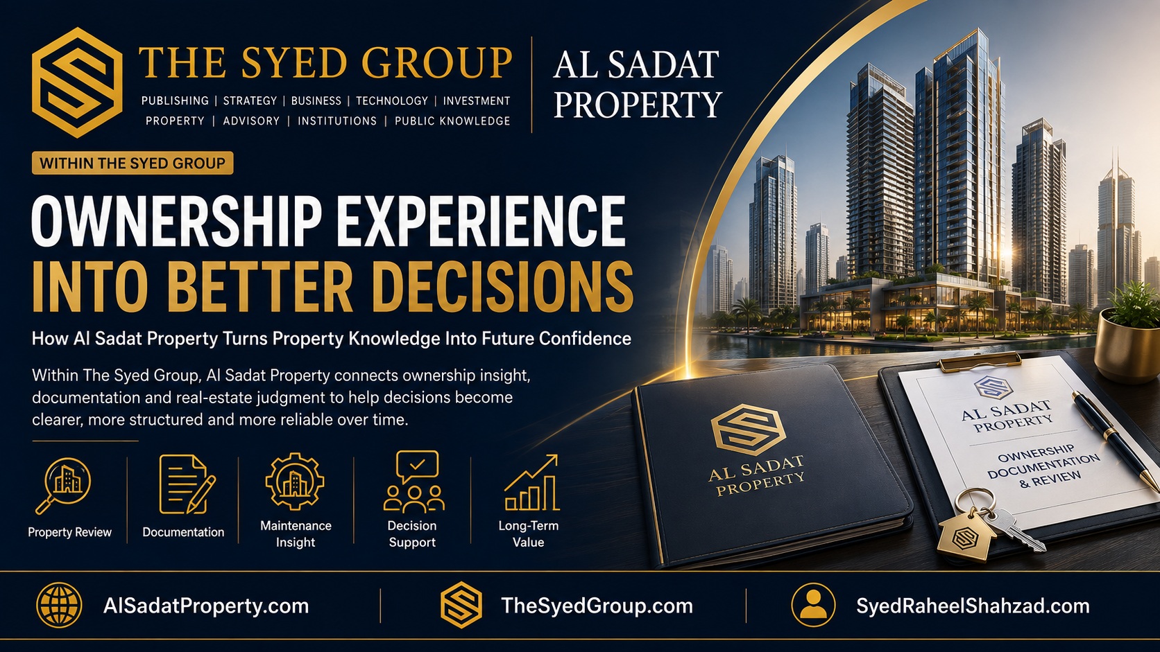 The Syed Group Compounding Capability in Property: How Alsadat Property Turns Ownership Experience Into Better Future Decisions — The Syed Group corporate featured image for Alsadat Property