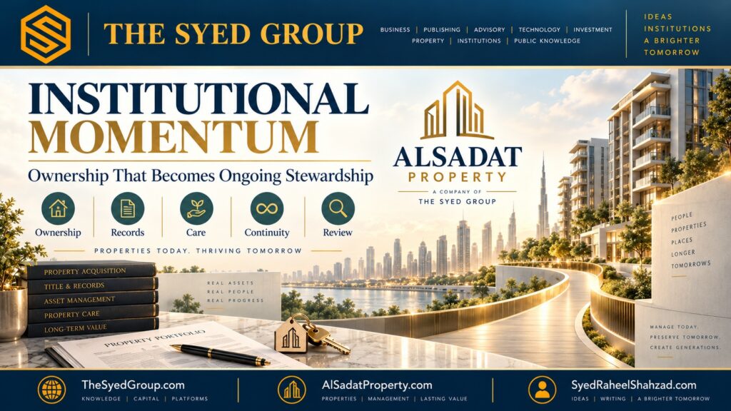 Alsadat Property within The Syed Group showing ownership, records, care, continuity and review supporting long-term property stewardship
