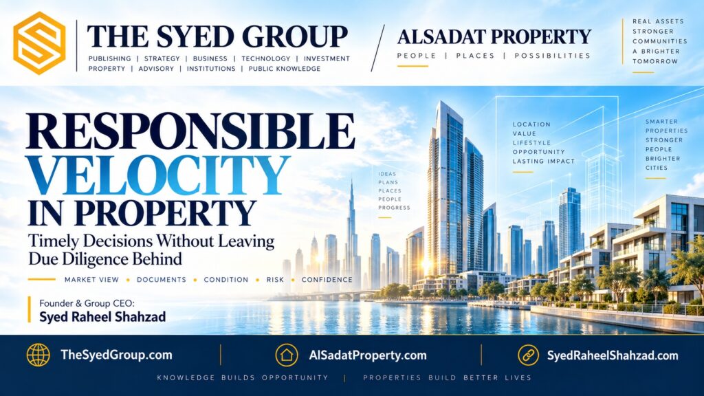 Alsadat Property within The Syed Group showing market view, documentation, property condition and risk supporting timely ownership decisions